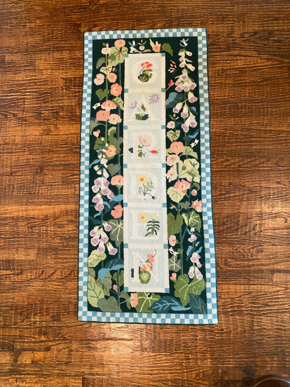Claire Murray English Garden Wool Runner MSRP $379.99